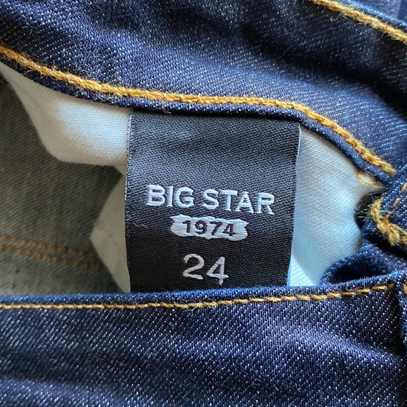 Big Star 1974 Andrea Skinny Dark Blue Jeans Size 24 - Picture 6 of 8